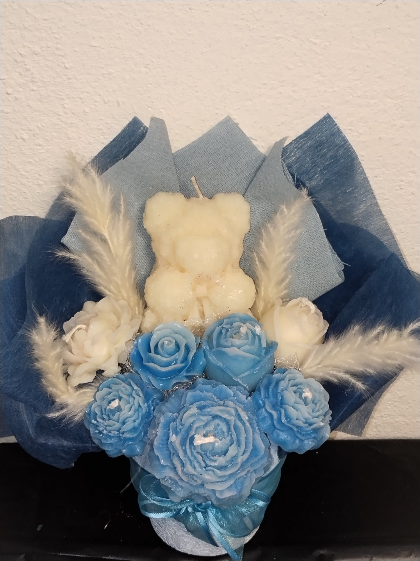 Bouquet de Roses, Pivoine et ourson