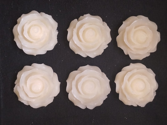 Fondant Roses x6