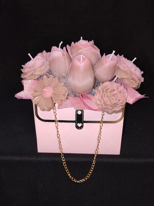 Bouquet de Roses, Pivoine, Tulipe et Marguerite