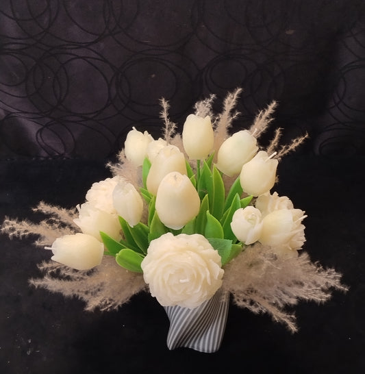 Bouquet de Roses Pivoine & Tulipe