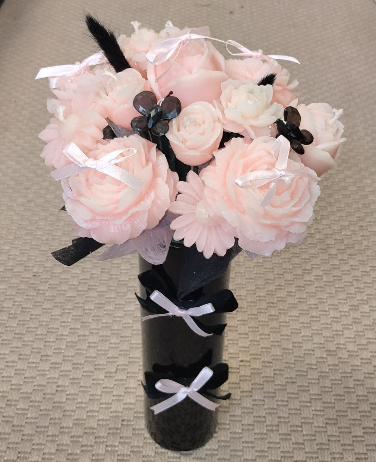 Bouquet Rose, Pivoine, Tulipe et Marguerite
