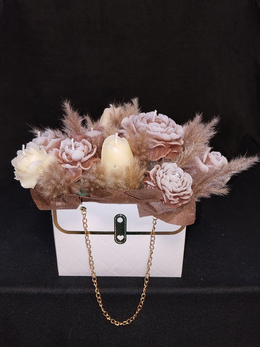 Bouquet Rose, Pivoine, Tulipe et Marguerite